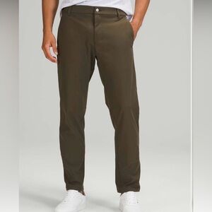 Lululemon Commission Pants warpstreme in dark khaki army green waist 38